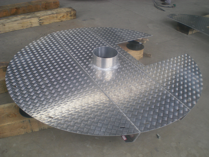 Plataforma de trabajo de mantenimiento de acero de aluminio para turbina eólica