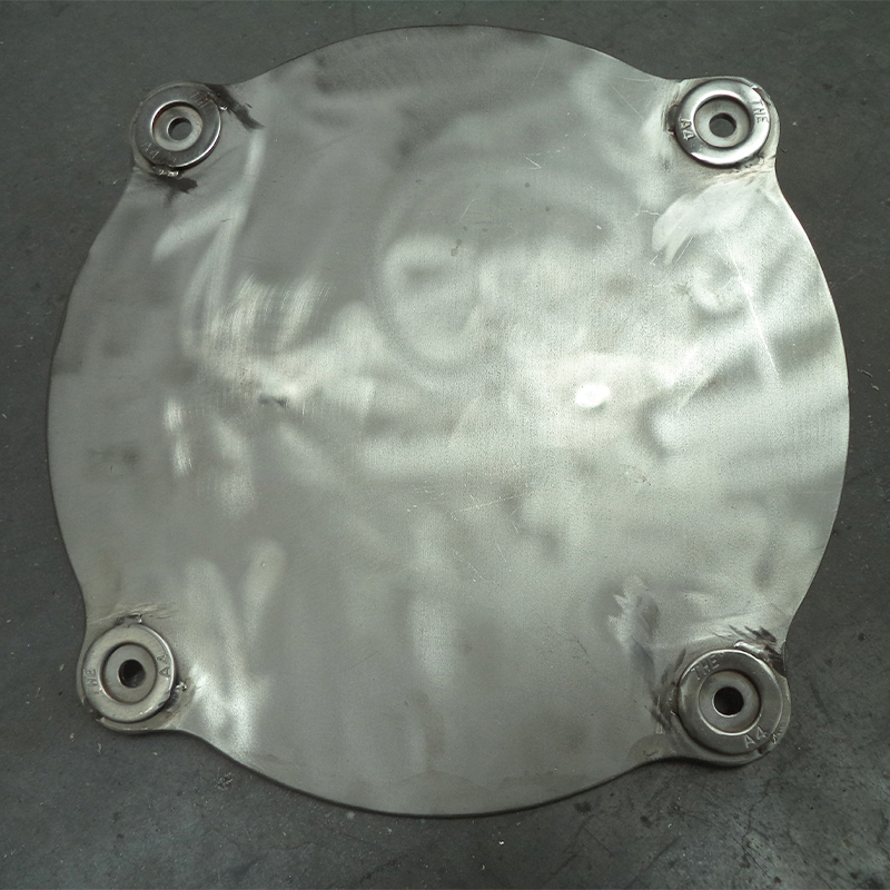 Cubierta galvanizada de placa circular para componentes de equipos industriales