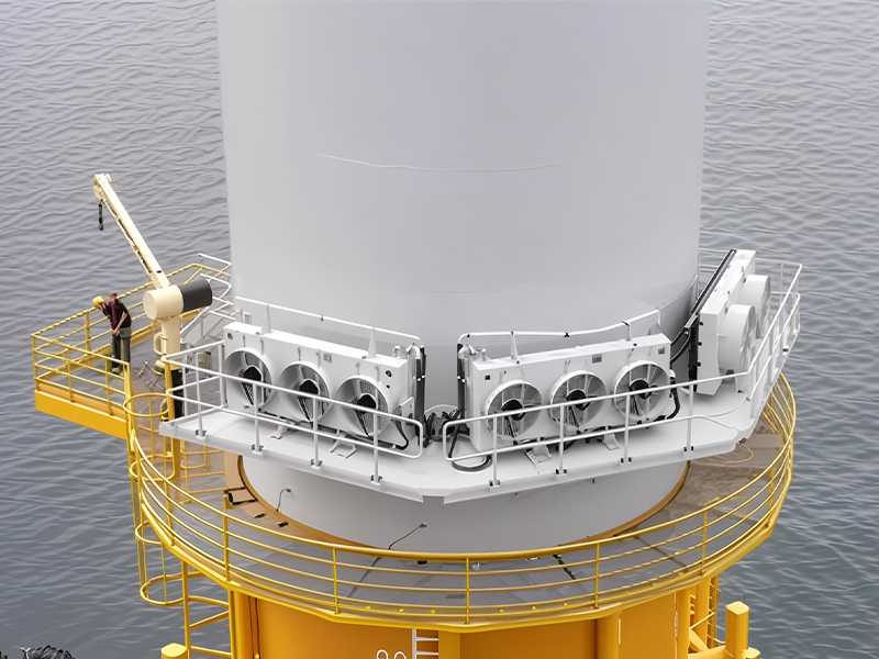 Plataforma externa de aluminio de acero para turbina eólica en alta mar