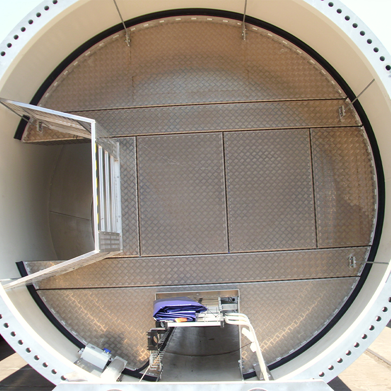 Plataforma de trabajo de mantenimiento de acero de aluminio para turbina eólica