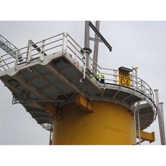 Plataforma externa de aluminio de acero para turbina eólica en alta mar