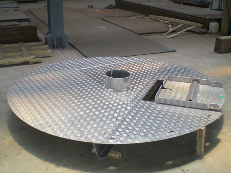 Plataforma de trabajo de mantenimiento de acero de aluminio para turbina eólica