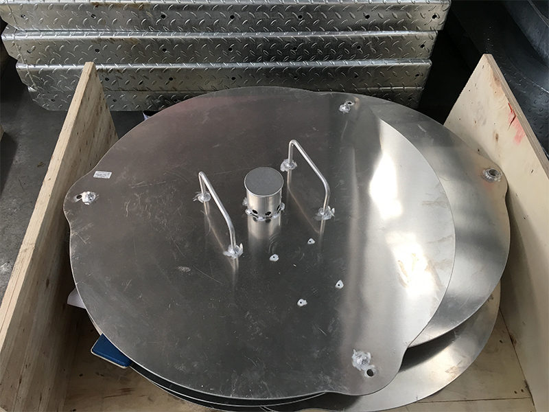 Cubierta galvanizada de placa circular para componentes de equipos industriales
