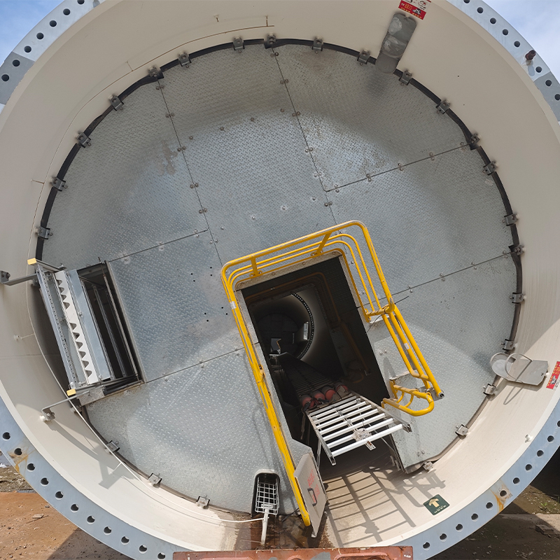 Plataforma de trabajo de mantenimiento de acero de aluminio para turbina eólica